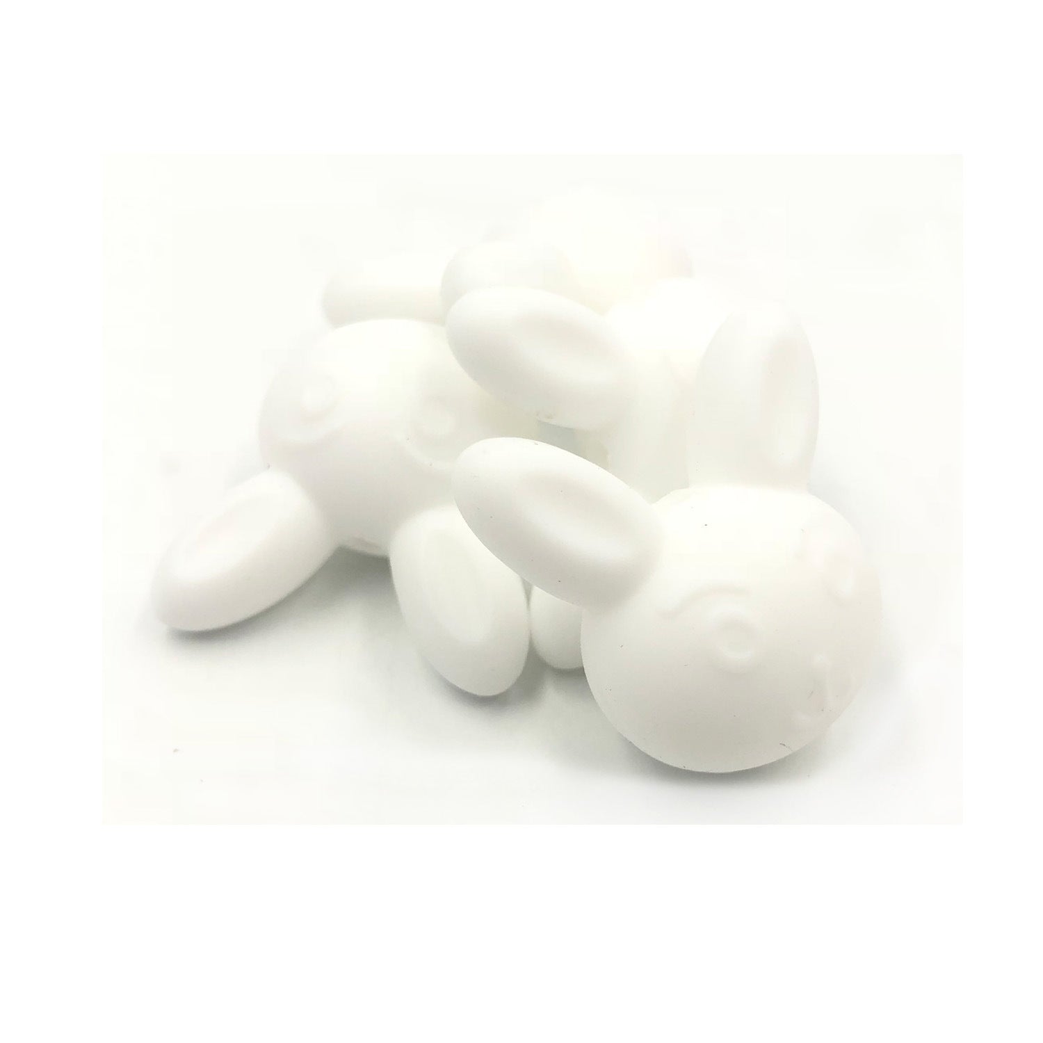 Venta al por mayor Cute Animal Teethers Silicone Beads 50pcs